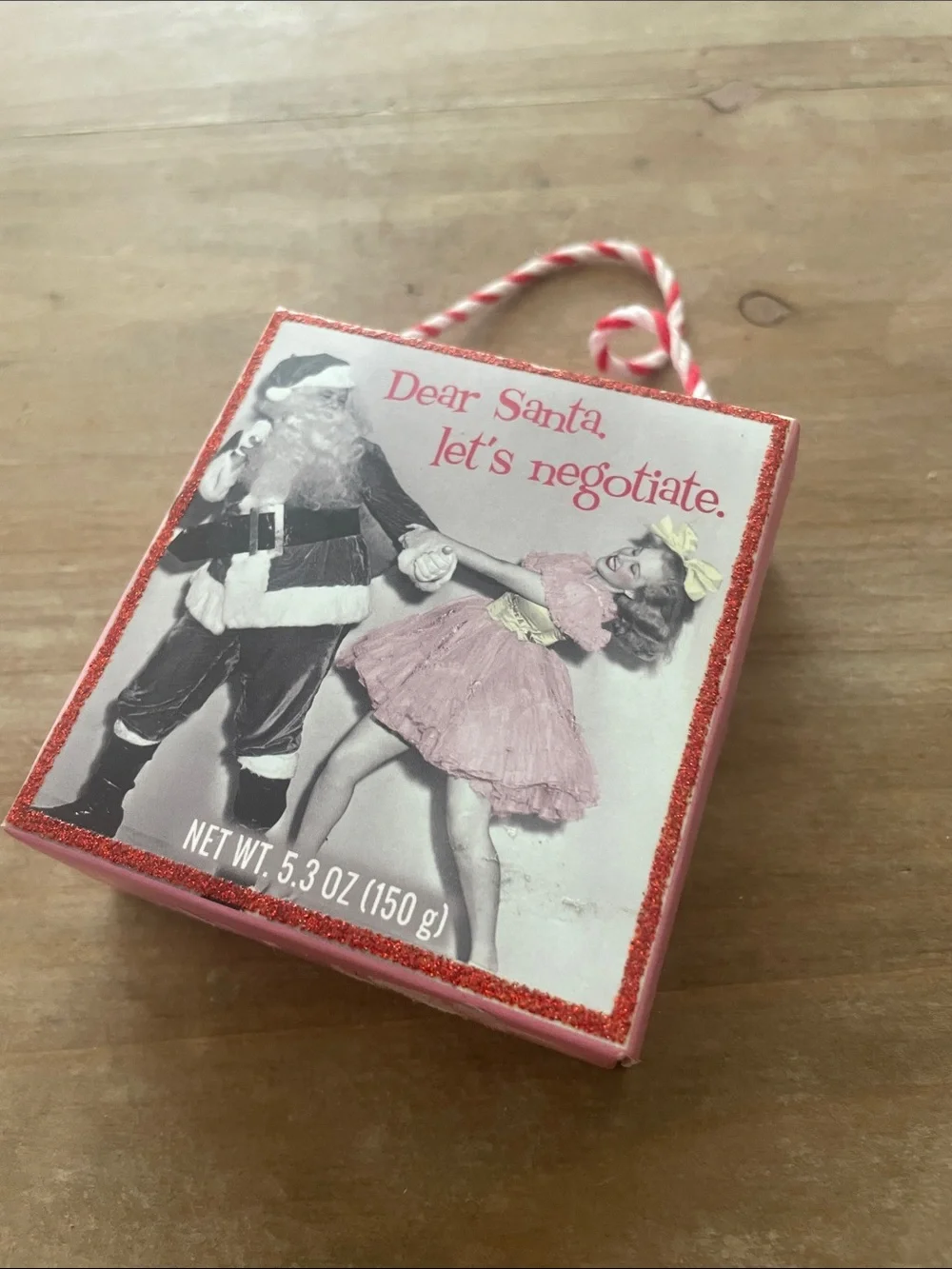Holiday soap cinnamon scented in Pink - Dear Santa Design new
